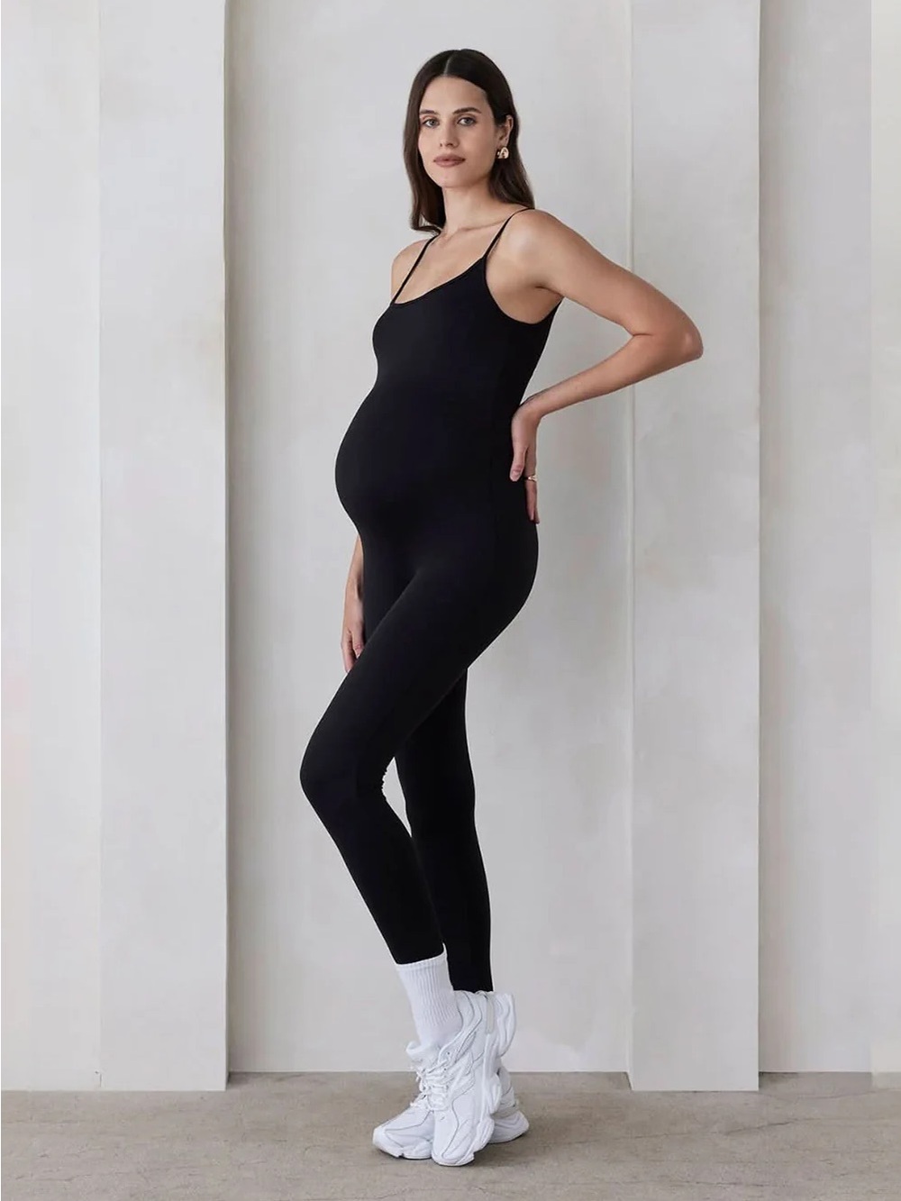 Bumpsuit The Kate Maternity Unitard Jumpsuit in Black Size Large